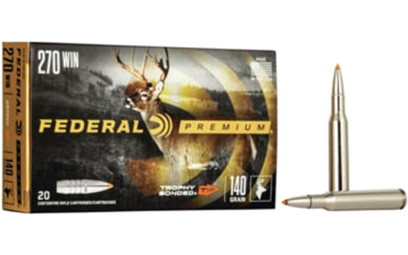 Federal 270 win 140gr trophy bonded tip ammo 20rd