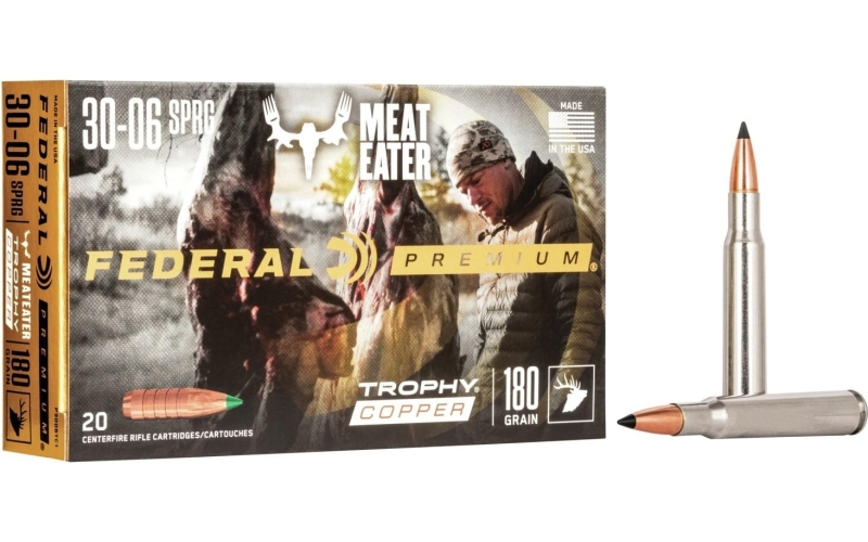 Federal 30-06 springfield 180gr trophy copper ammo 20rd