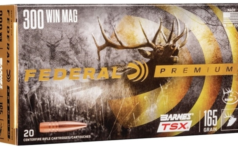 Federal 300 winchester magnum 165gr barnes tsx 20/box
