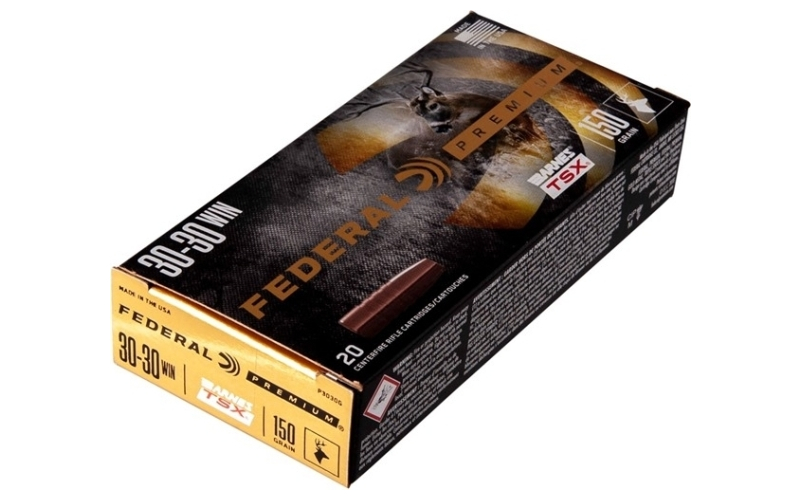 Federal 30-30 winchester 150gr barnes tsx 20/box