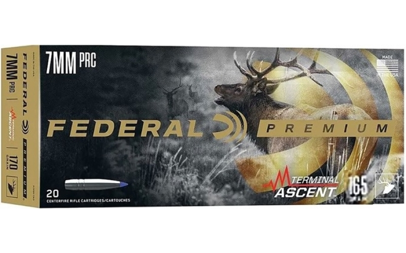 Federal 7mm prc 165gr polymer tip 20/box
