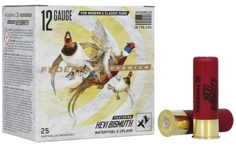 Federal 12ga 3"" 1 3/8oz  4 hevi-bismuth ammo 25rd