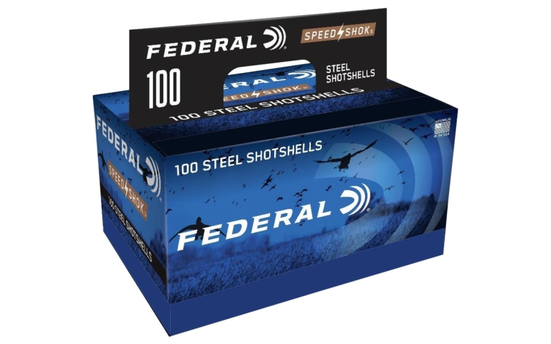 Federal speed-shok high velocity steel 12ga 3" 1 1/4oz 4 ammo 100rd