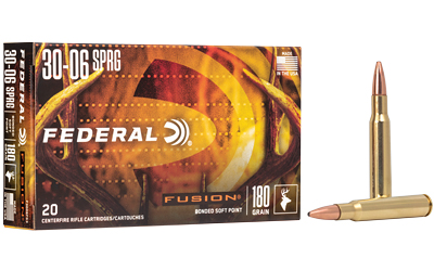 Federal Fusion, 30-06, 180 Grain, Boat Tail, 20 Round Box F3006FS3