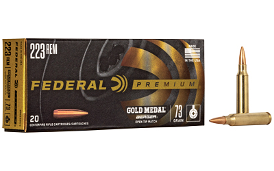 Federal Gold Medal, 223 Remington,  73 Grain, Berger Hybrid BTHP, 20 Round Box GM223BH73