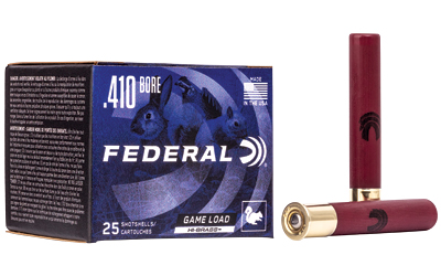 Federal Game Load, Hi-Brass, 410 Gauge 3", #6, .6875oz (11/16), 25 Round Box H4136