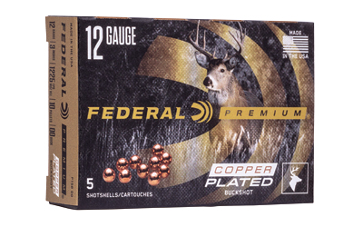 Federal Premium, Vital Shok, 12 Gauge 3", 00 Buck, Buckshot, 15 Pellets, 5 Round Box P15800