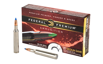 Federal Premium, 25-06REM, 100 Grain, Ballistic Tip, 20 Round Box P2506D