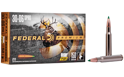 Federal Premium, 30-06, 150 Grain, Nosler Ballistic Tip, 20 Round Box P3006P