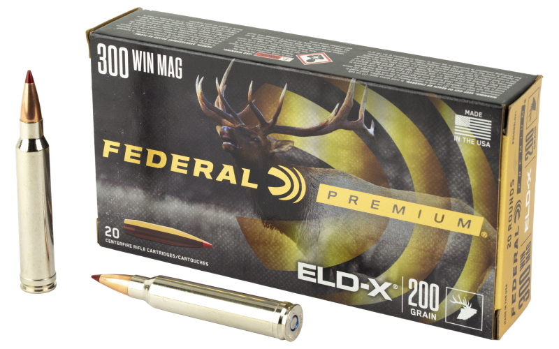 Federal Federal Premium, Extremely Low Drag eXpanding, 300 Winchester Magnum, 200 Grain, Polymer Tip, 20 Rounds P300WELDX1