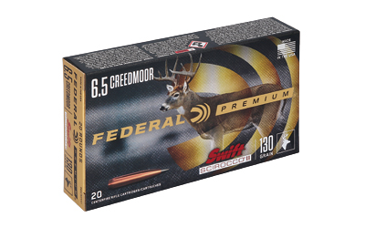 Federal Premium, 6.5 Creedmoor, Swift Scirocco II, 130 Grain, Polymer Tip, 20 Round Box P65CRDSS1