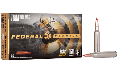 Federal Premium, 7MM REM, 150 Grain, Ballistic Tip, 20 Round Box P7RH