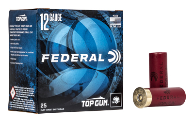 Federal Top Gun, 12 Gauge 2.75", #8, 1oz, 25 Round Box TG1218