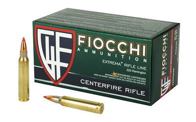 Fiocchi Ammunition Rifle, 223 Remington, 50 Grain, V-Max, 50 Round Box 223HVA50