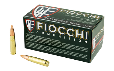 Fiocchi Ammunition Rifle, 300 AAC Blackout, 150 Grain, Full Metal Jacket Boat Tail, 50 Round Box 300BLKC
