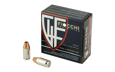 Fiocchi Ammunition Centerfire Pistol, 380ACP, 90 Grain, XTP, 25 Round Box 380XTP25