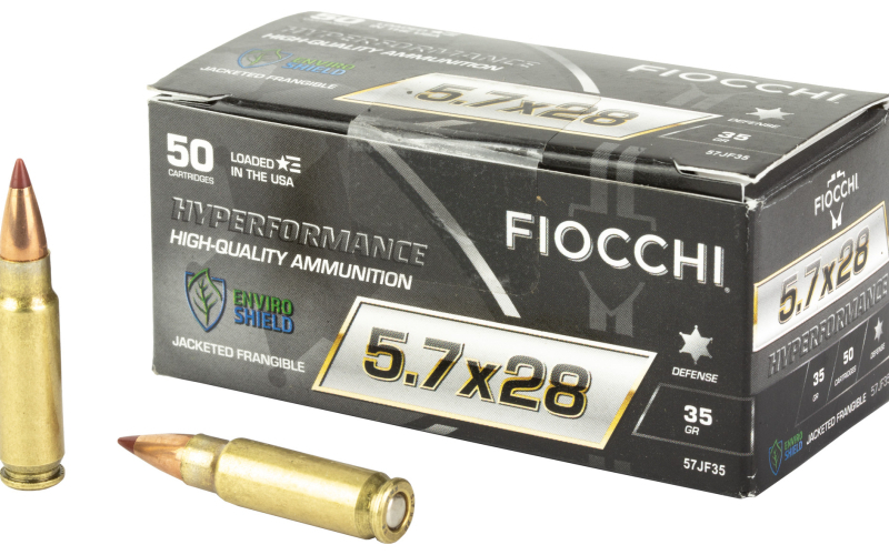 Fiocchi Ammunition Hyperformance, 5.7X28MM, 35Gr, Frangible, 50 Round Box 57jf35