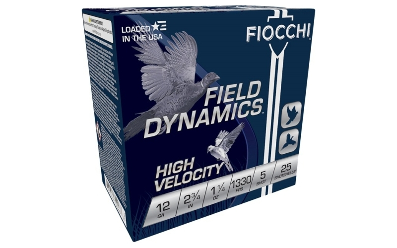 Fiocchi Ammunition 12 gauge 2-3/4'' 1-1/4 oz #5 shot 25/box