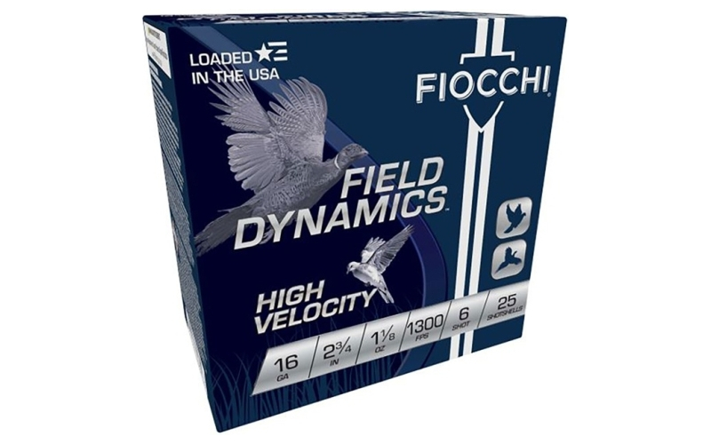 Fiocchi Ammunition 16 gauge 2-3/4'' 1-1/8oz #6 25/box