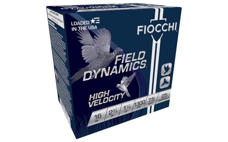 Fiocchi Ammunition 16 gauge 2-3/4'' 1-1/8oz #7.5 25/box