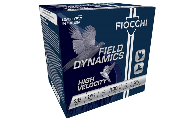 Fiocchi Ammunition 28 gauge 2-3/4'' 3/4oz #6 25/box