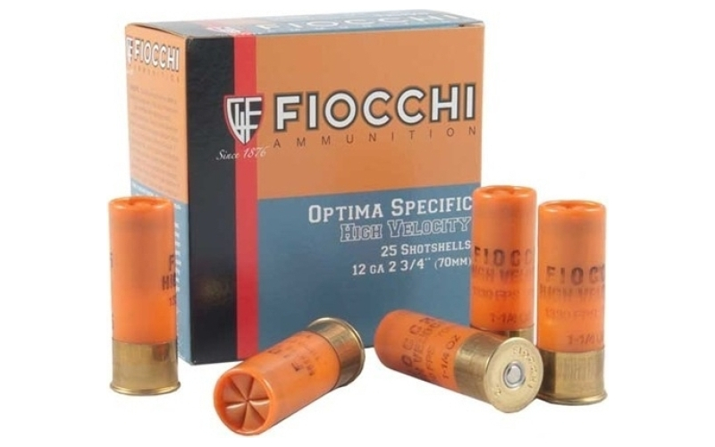 Fiocchi Ammunition Fiocchi 28hv high velocity 28ga 23/4in 2 1/4 dram equiv 3/4