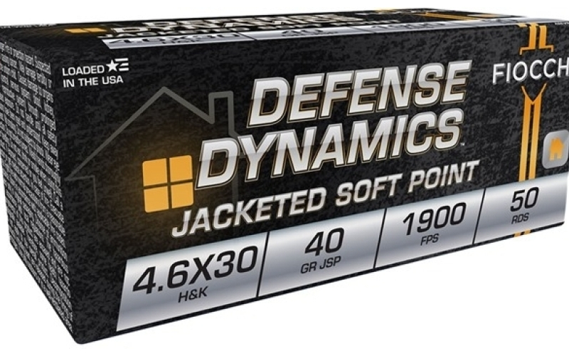 Fiocchi Ammunition Hk 4.6x30mm 40gr jacketed soft point 50/box