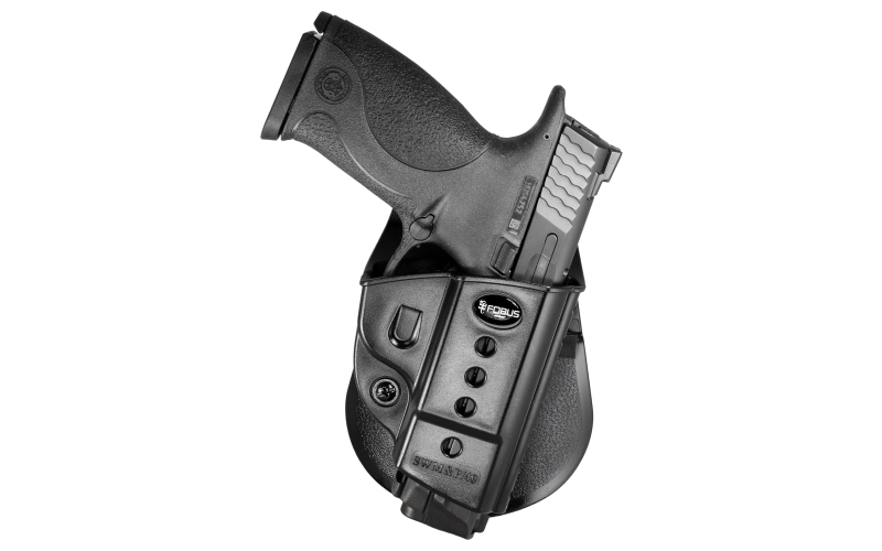 Fobus E2 Paddle Holster, Fits S&W 9mm/40/45 Compact & Full Size, Right Hand, Kydex, Black SWMP