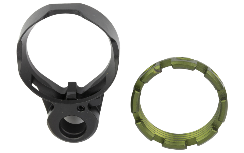 Fortis Manufacturing, Inc. K2 Enhanced, End Plate Castle Nut Combo, QD Socket, Anodized Finish, Olive Drab Green, Fits AR-15 LE-BLK-K2-ODG