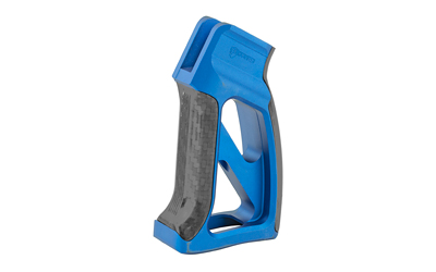 Fortis Manufacturing, Inc. Torque, Pistol Grip, with Carbon Fiber, Fits AR Rifles, Anodized Blue Finish TOR-PG-CF-BLU