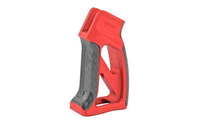 Fortis Manufacturing, Inc. Torque, Pistol Grip, with Carbon Fiber, Fits AR Rifles, Anodized Red Finish TOR-PG-CF-RED