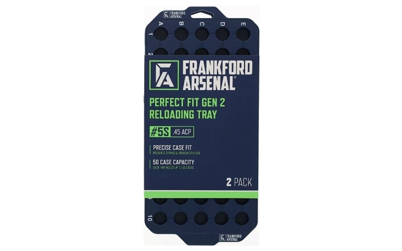 Frankford Arsenal #5s perfect fit gen2 reload tray.45 acp 2pk 50 rd