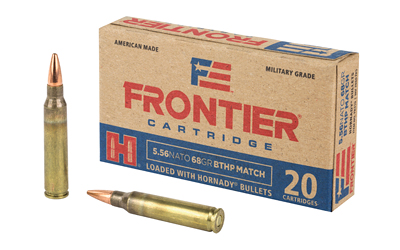Frontier Cartridge Lake City, 556 NATO, 68 Grain, Boat Tail Hollow Point, 20 Round Box FR310