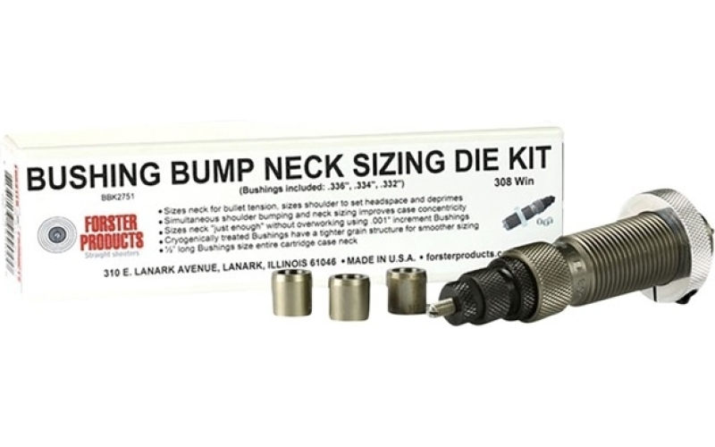 Forster 6mm creedmoor bushing bump neck die kit