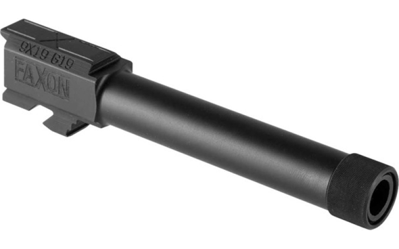 Faxon Firearms G19 gen 1-4 compact threaded barrel saami 9mm black
