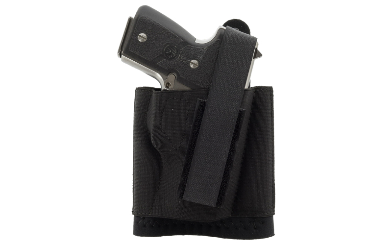 Galco Cop Ankle Band Ankle Holster, Fits Semi Auto Pistols and Double Action Revolvers, Right Hand, Black CAB2M