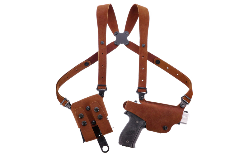 Galco Classic Lite 2.0, Shoulder Holster, Fits 1911 3"-5", Bersa Thunder 380, Right Hand, Natural Leather CL2-212