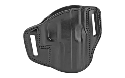 Galco Combat Master Belt Holster, Fits Sig Sauer P320C 9/40, Right Hand, Black Leather CM822B