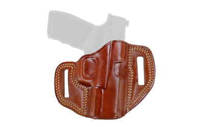 Galco Combat Master Belt Holster, 1 3/4" Belt Loops, Leather, Tan, Fits Springfield Hellcat Pro, Right Hand CM876