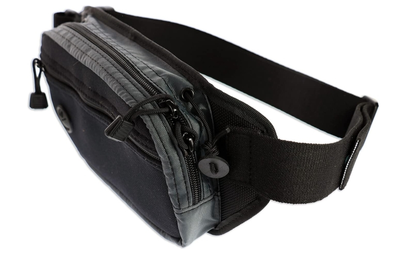 Galco fastrax pac waistpack subcompact black and grey