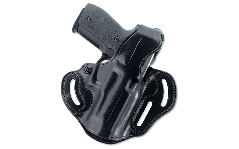 Galco Cop 3 Slot, Holster, Right Hand, Black, 4", Fits Glk19, 23, Premium Steerhide CTS226RB