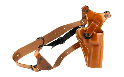 Galco Gunleather Great Alaskan, Chest Holster, Fits Ruger RedHawk 4" , Right Hand, Tan Premium Steerhide GA194