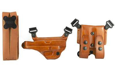 Galco Gunleather Miami Classic Shoulder Holster, Fits Glock 17/19/22/23/26/27/31/32/33, Right Hand, Tan Leather MC224