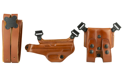 Galco Miami Classic Shoulder Holster, Fits S&W M&P and M&P Compact, Right Hand, Tan Leather MC472