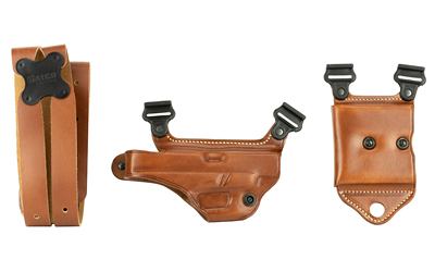 Galco Gunleather Miami Classic II Shoulder Holster, Fits Glock 17/19/26, Right Hand, Tan Leather MCII224