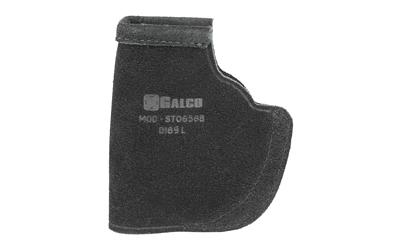Galco Stow-N-Go Inside The Pant Holster, Fits S&W Shield with Crimson Trace LG-489, Right Hand, Black Leather STO658B
