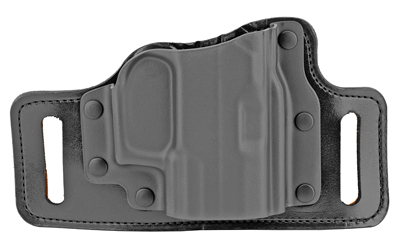 Galco Gunleather Tacslide Belt Holster, Fits Sig Sauer P320C 9/40, P320F 9/40, P320SC 9/40, Right Hand, Black Leather/Kydex TS820B