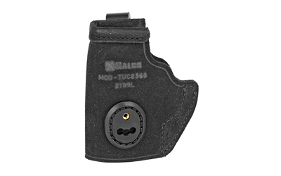 Galco Gunleather Galco, Tuck-N-Go 2.0 Strongside/Crossdraw IWB Holster, Fits Ruger LCP II, Ambidextrous, Black Leather TUC836B