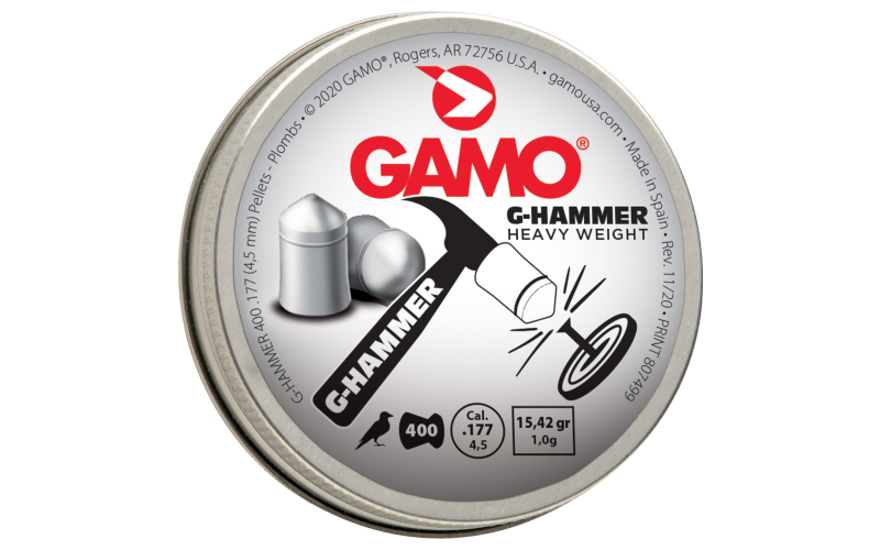 Gamo USA G-Hammer, Heavy Weight, .177 Pellet, 400 Count Tin 6322832BL54