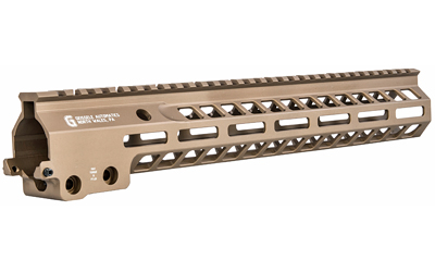 Geissele Automatics MK14, Super Modular Rail, Handguard, 13.5", M-LOK, Barrel Nut Wrench Sold Separately (GEI-02-243), Gas Block Not Included, Desert Dirt Color, Product Finishes, Shade Variations and Other Imperfections Are Normal Due to the Manufacturing Process 05-573S